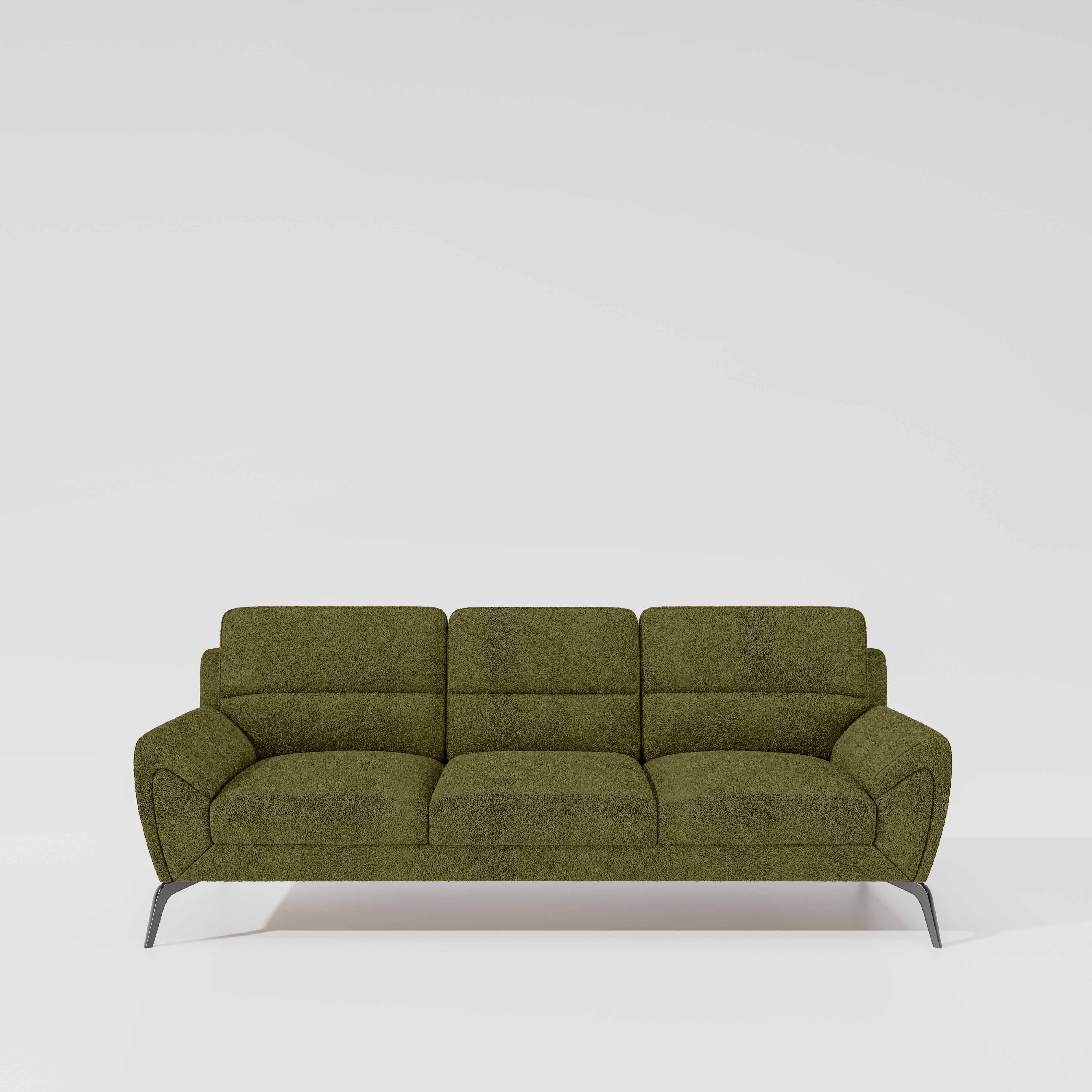 Octave 3 Seater Boucle Fabric - Dried herb - Image 2