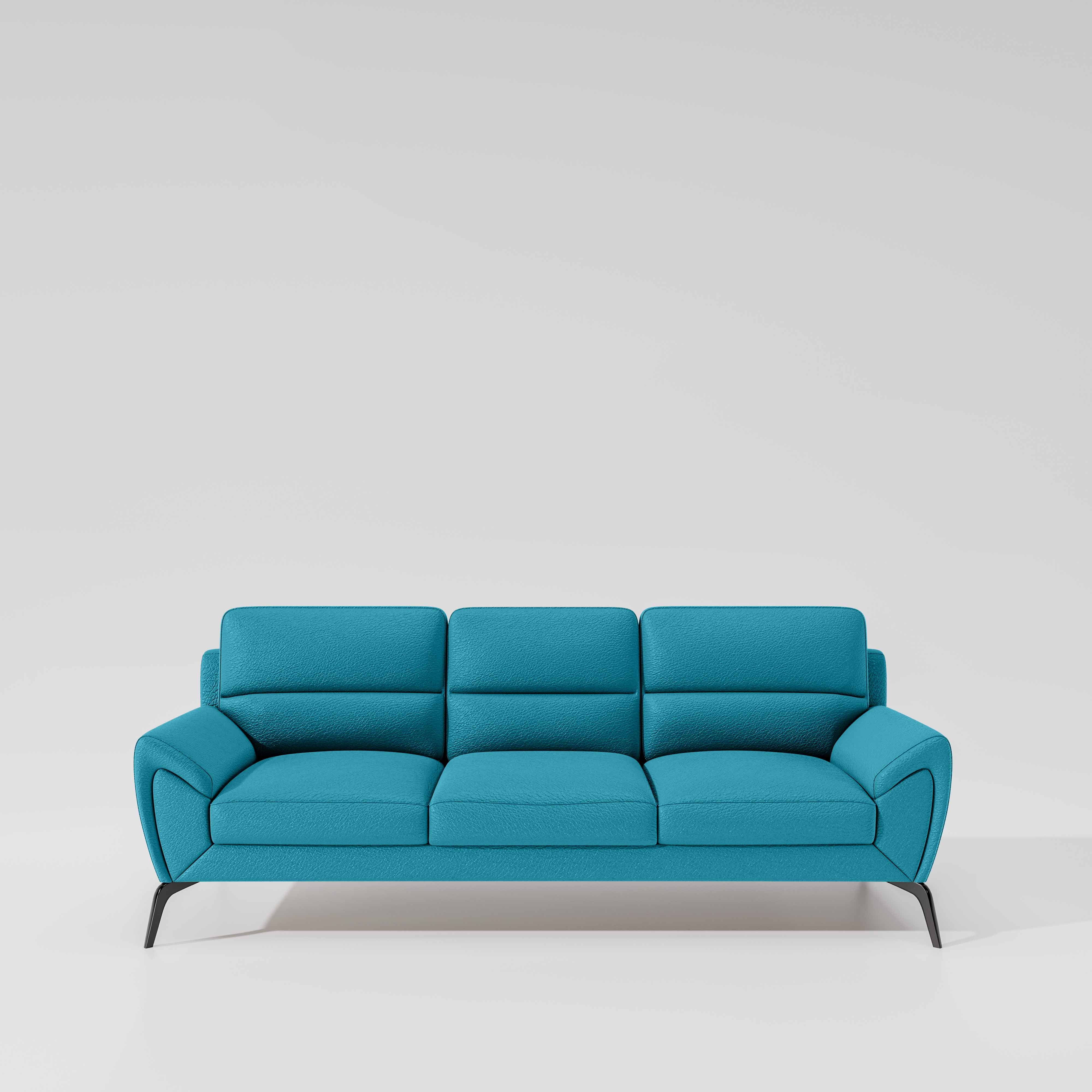 Octave 3 Seater Suede Fabric - Celestial blue - Image 2