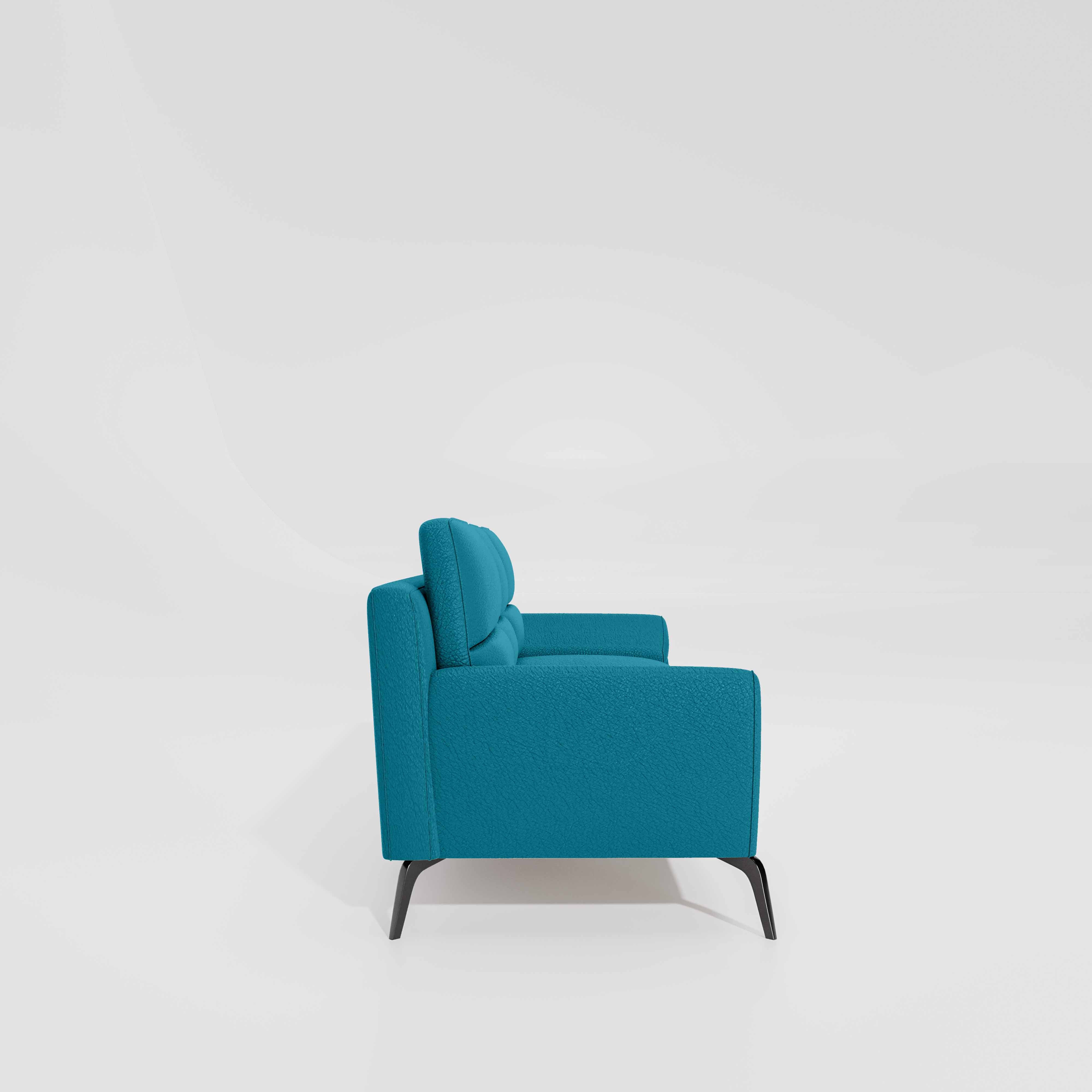 Octave 3 Seater Suede Fabric - Celestial blue - Image 5
