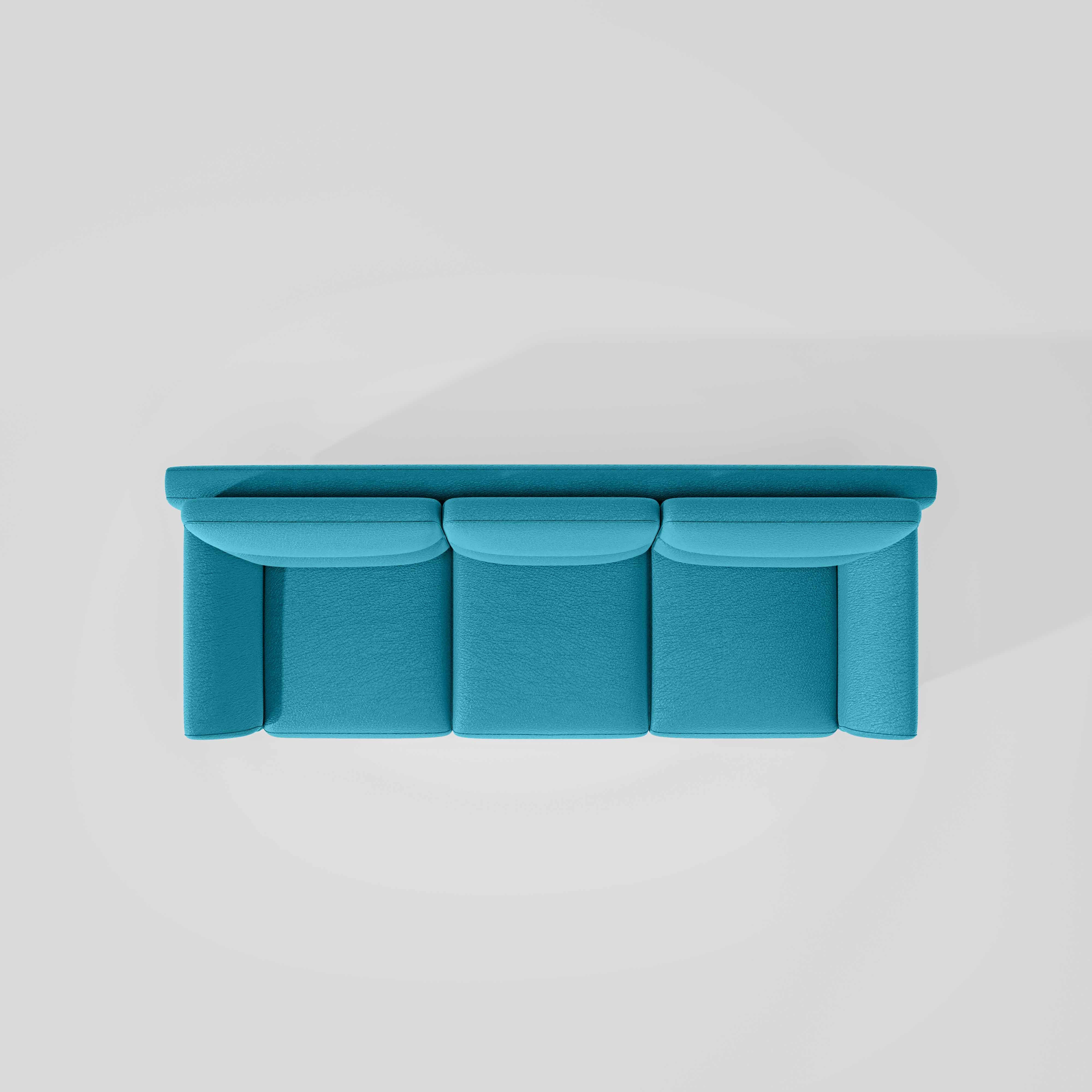 Octave 3 Seater Suede Fabric - Celestial blue - Image 6