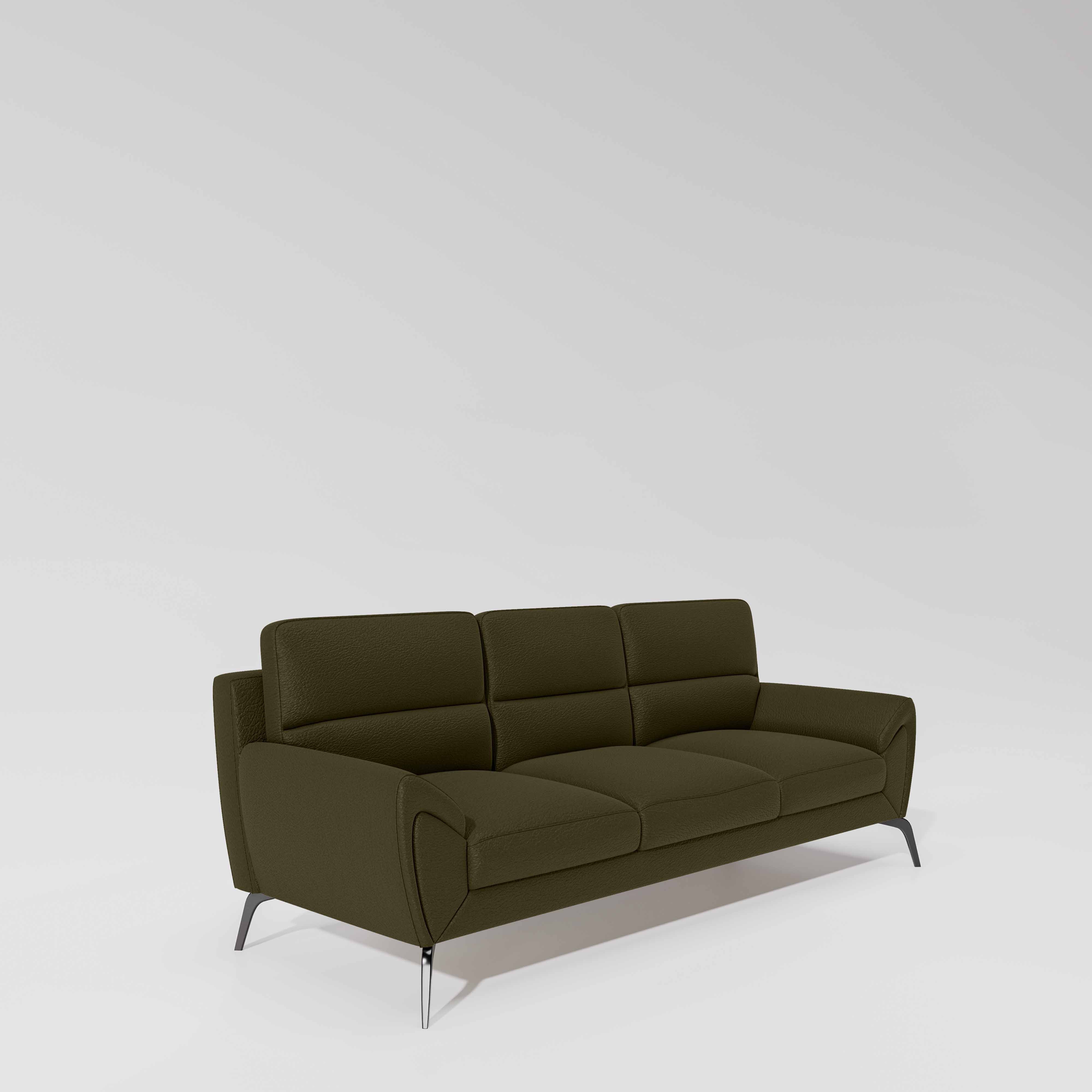 Octave 3 Seater Suede fabric - Avocado - Image 3