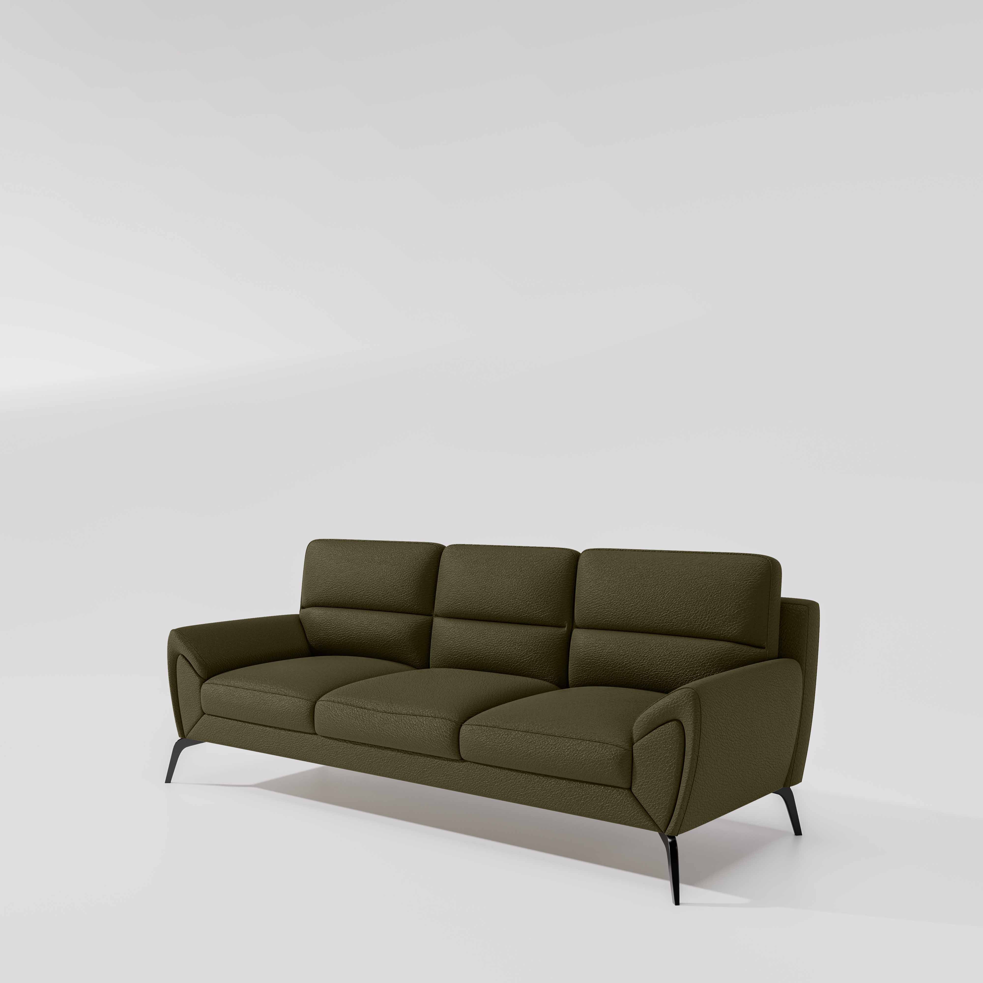 Octave 3 Seater Suede fabric - Avocado - Image 4