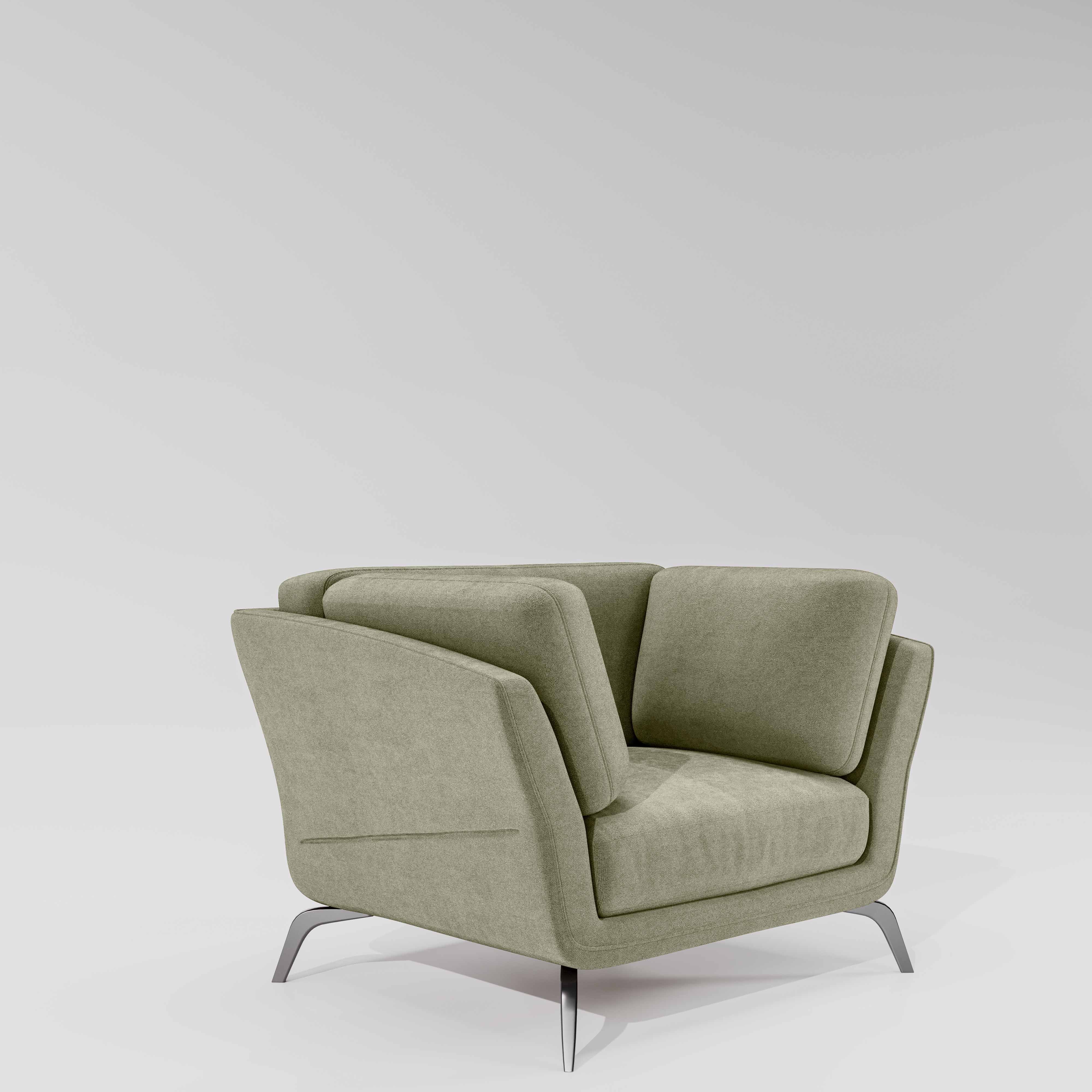 Symphony 1 Seater Water & Stain Repellent Fabric - Pistachio Shell - Image 3
