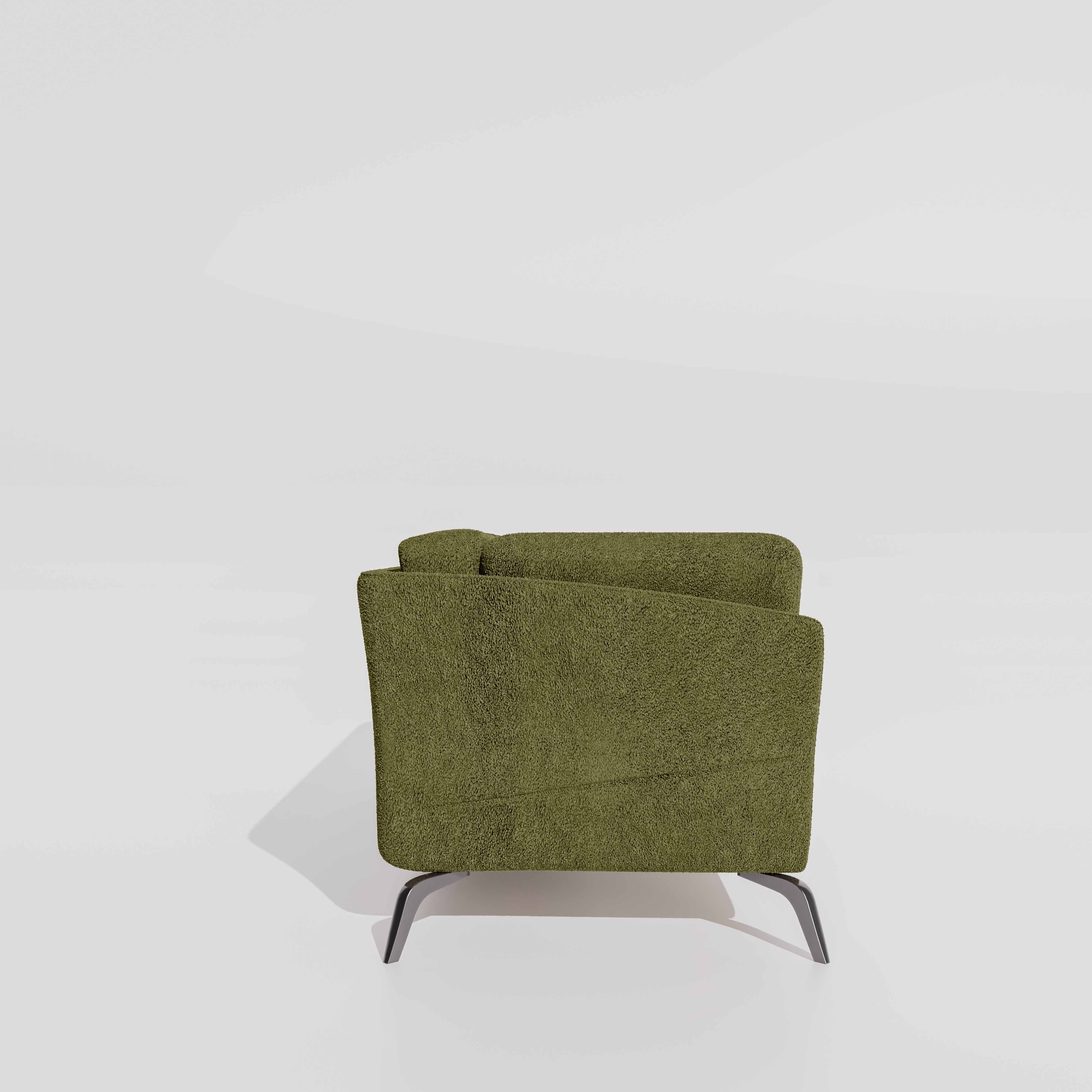 Symphony 1 Seater Boucle Fabric - Dried Herb - Image 5