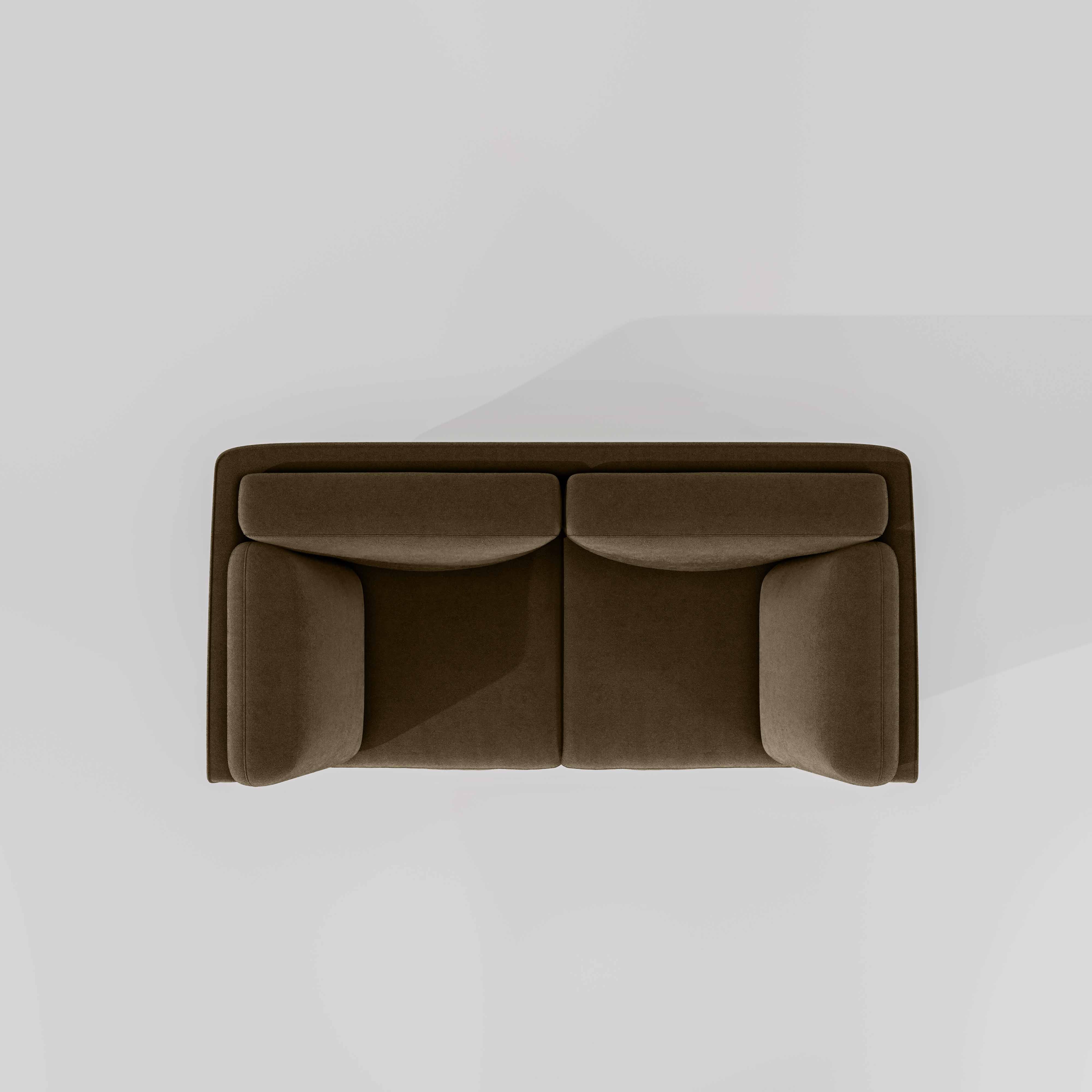Symphony 2 Seater Water & Stain Repellent Fabric - Dark earth - Image 6