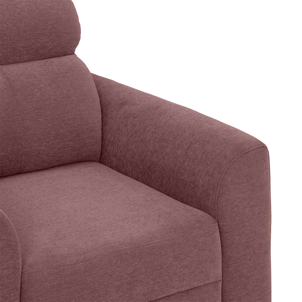 Zivo Plus Dusky Pink Fabric 1 seater Sofa - Image 5