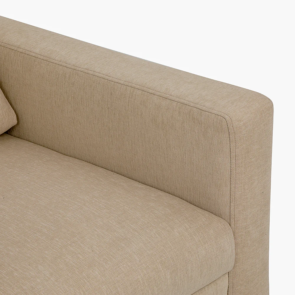 Ease Beige Fabric 1 seater sofa - Image 6