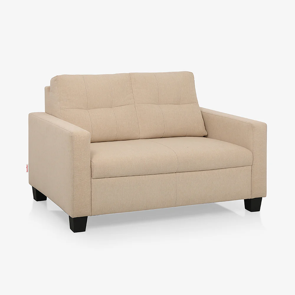 Ease Beige Fabric 2 Seater Sofa - Image 3