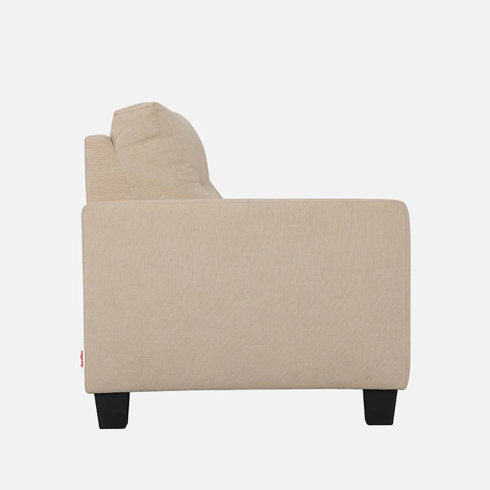 Ease Beige Fabric 3 Seater Sofa - Image 8