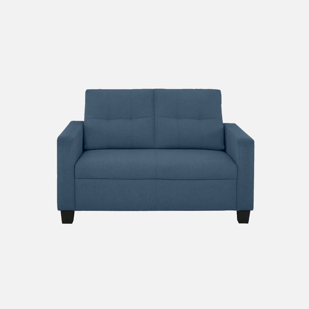 ease blue fabric 2 seater sofa - Image 2