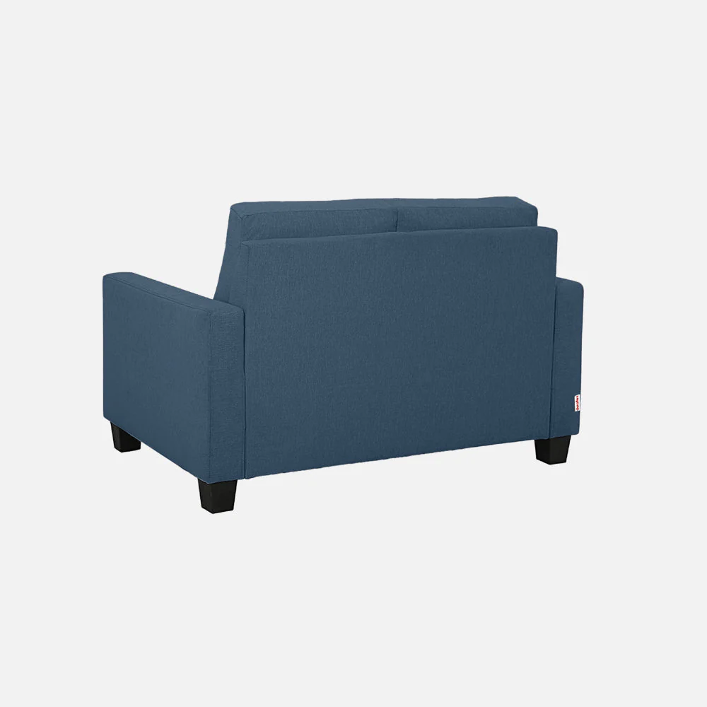 ease blue fabric 2 seater sofa - Image 7