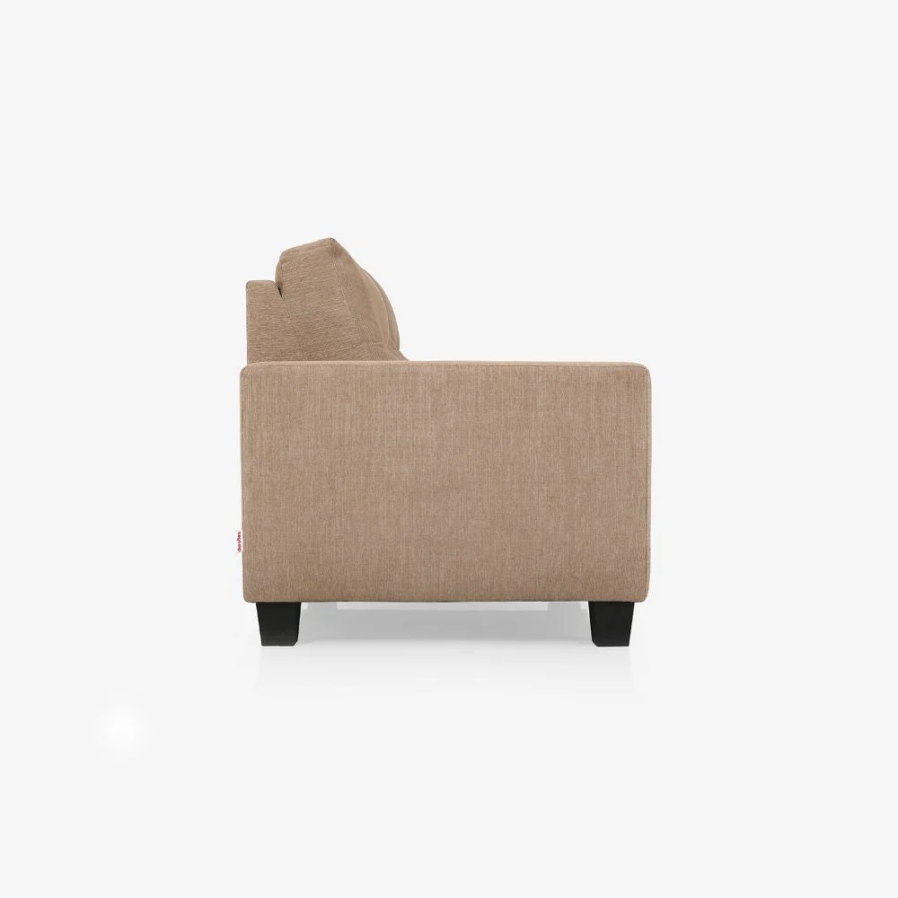 Ease Brown Fabric 3 Seater Sofa - Image 8