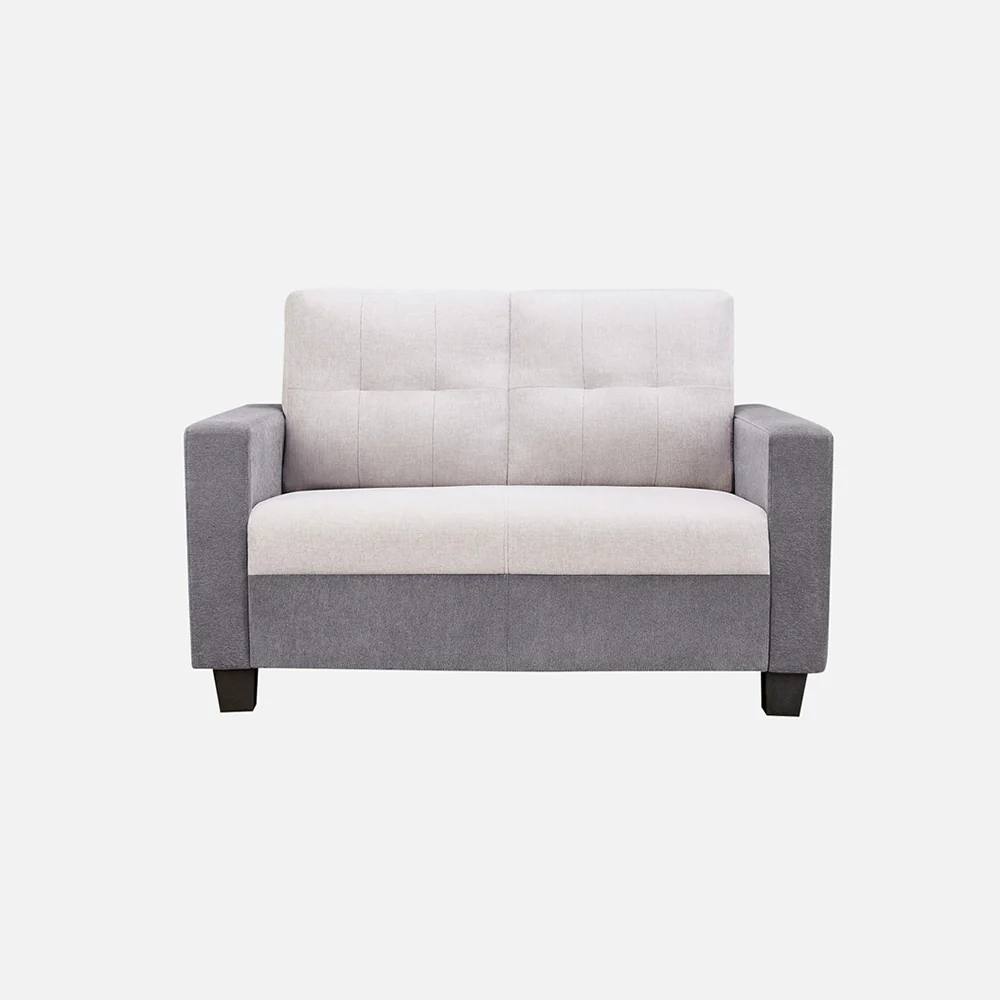 Ease Cool Grey Fabric 2 Seater Sofa - Image 2