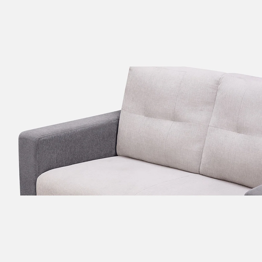 Ease Cool Grey Fabric 2 Seater Sofa - Image 3