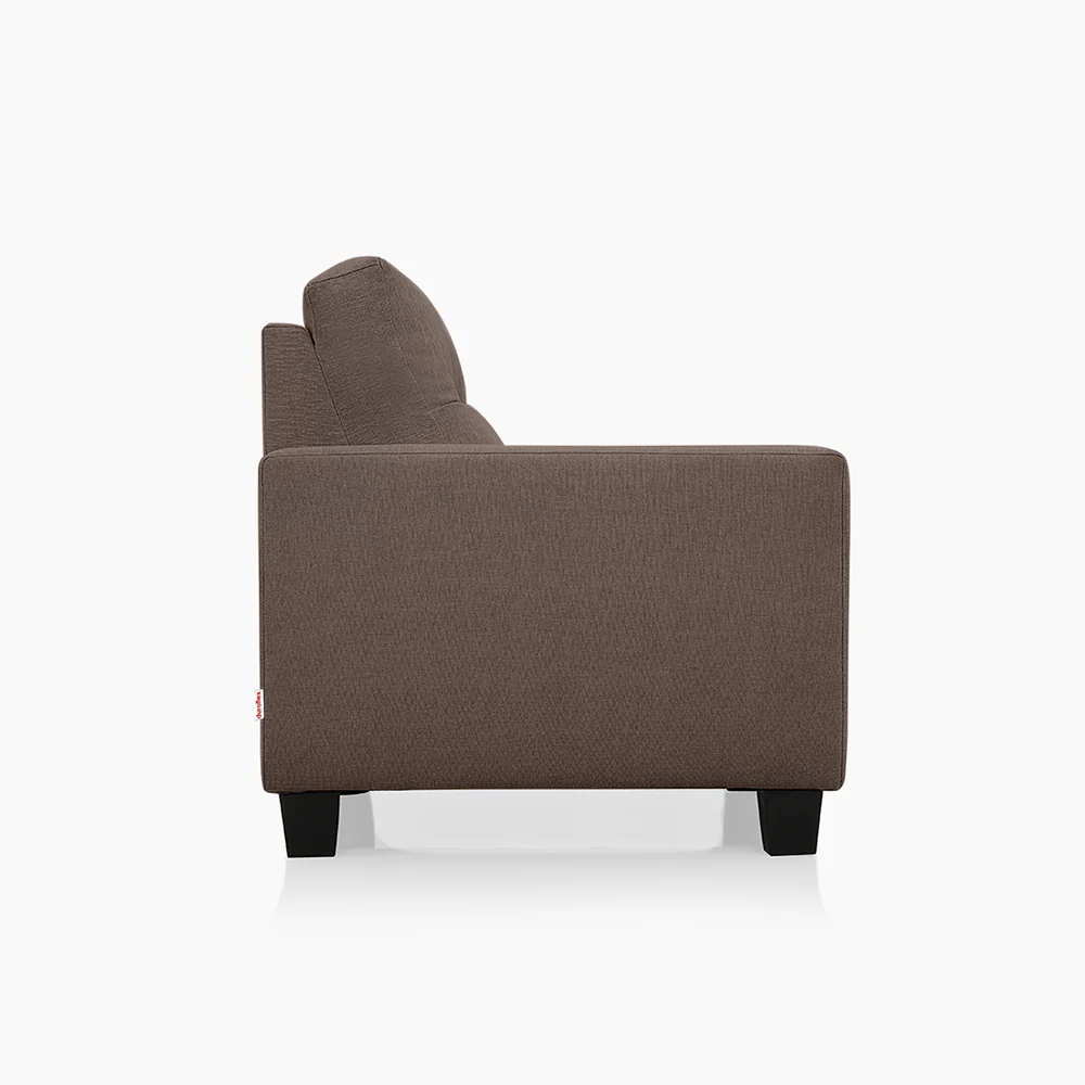 Ease Saddle Brown Fabric 1 seater sofa - Image 7