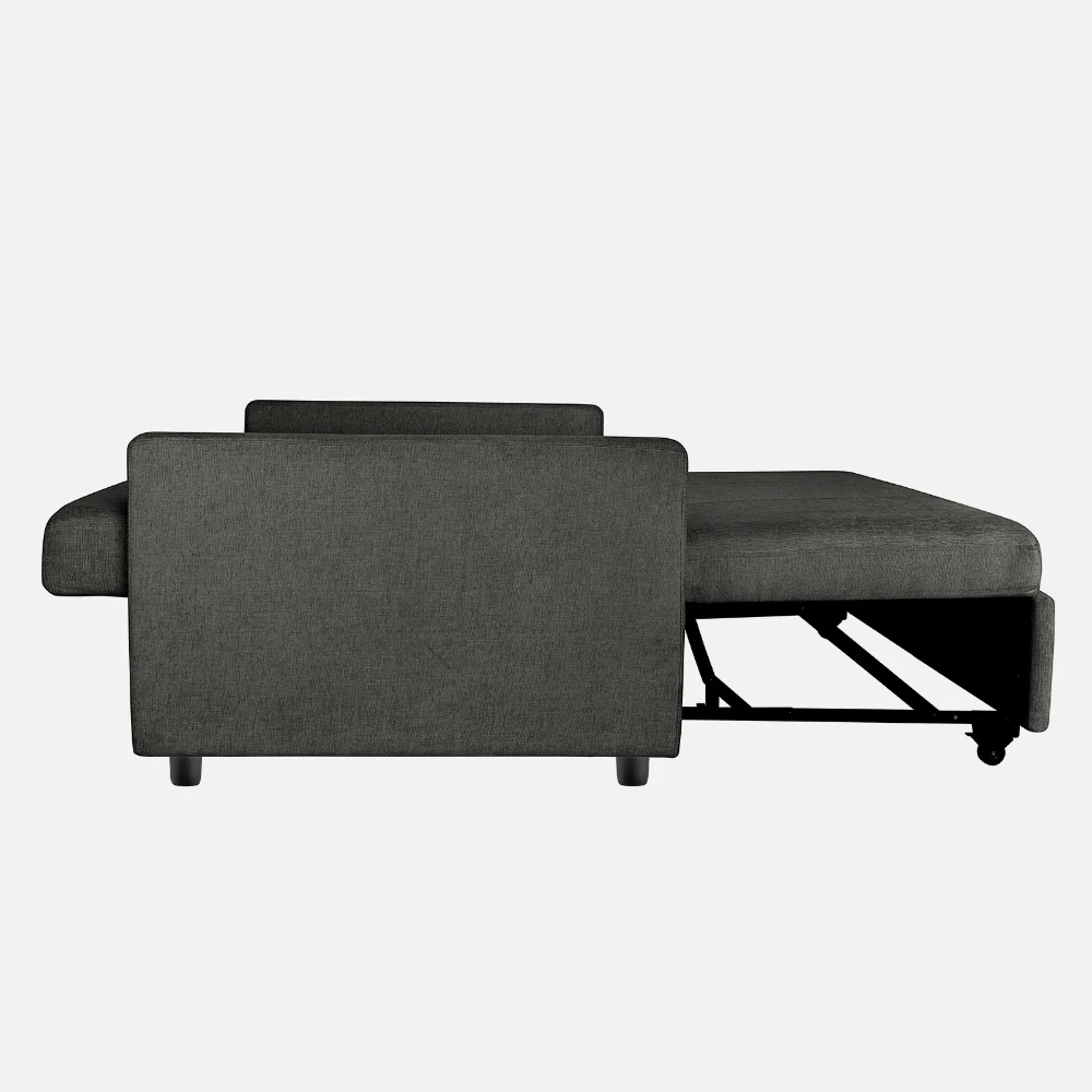 Ease Graphite Grey Fabric Sofa cum Bed - Image 11