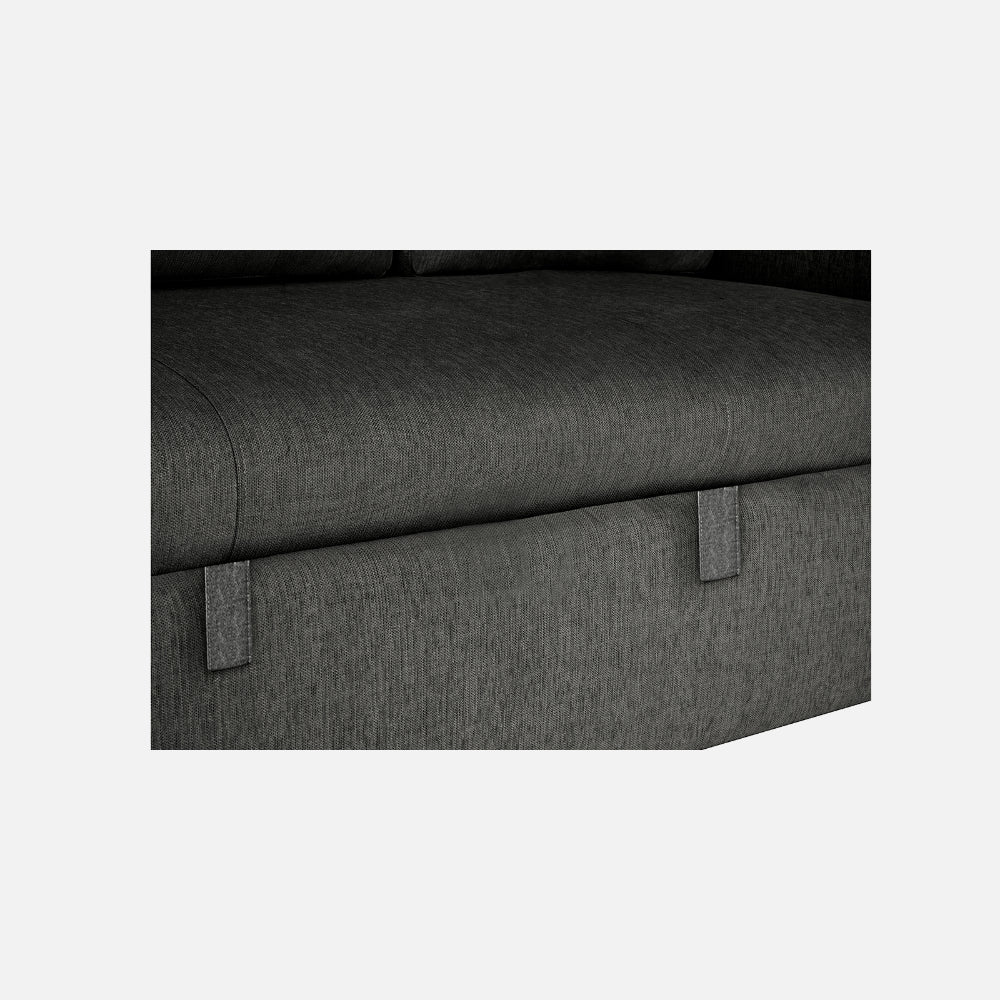 Ease Graphite Grey Fabric Sofa cum Bed - Image 17