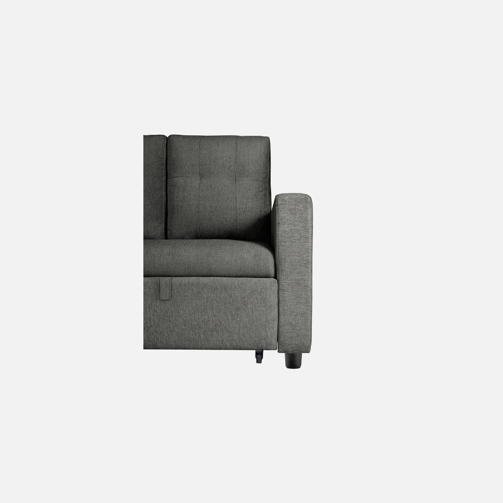 Ease Graphite Grey Fabric Sofa cum Bed - Image 18