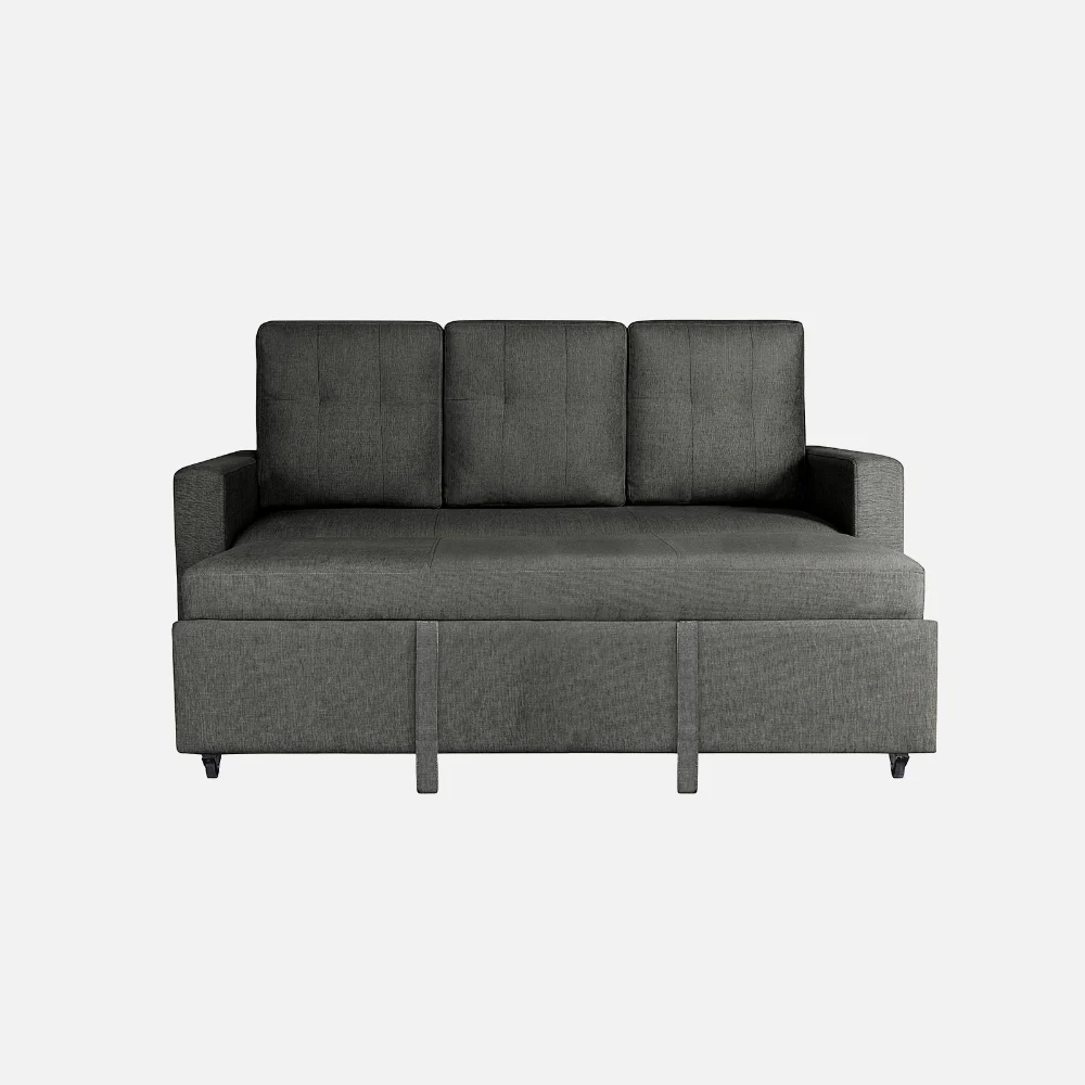 Ease Graphite Grey Fabric Sofa cum Bed - Image 5