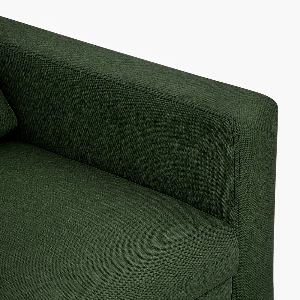 Ease Green Fabric 1 seater sofa - Image 6