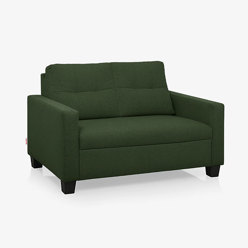 Ease Green Fabric 2 Seater Sofa - Image 3