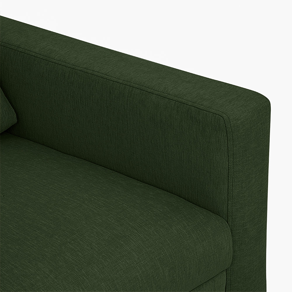 Ease Green Fabric 2 Seater Sofa - Image 6