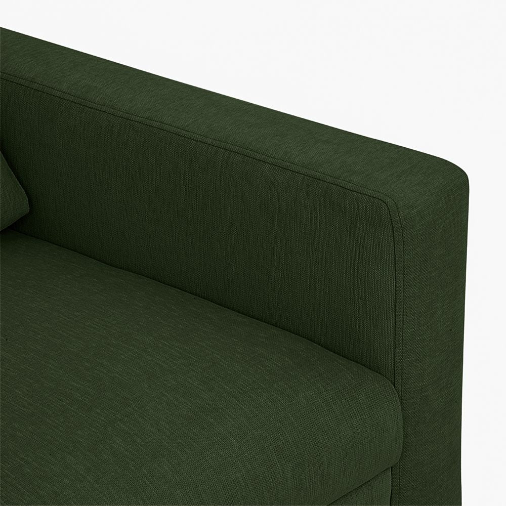 Ease Green Fabric 3 Seater Sofa - Image 5