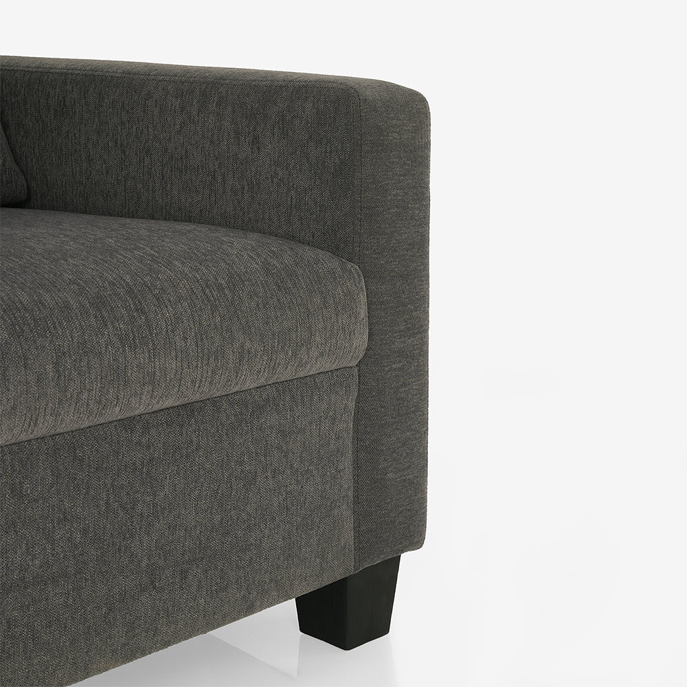 Ease Grey Fabric 1 seater sofa - Image 5