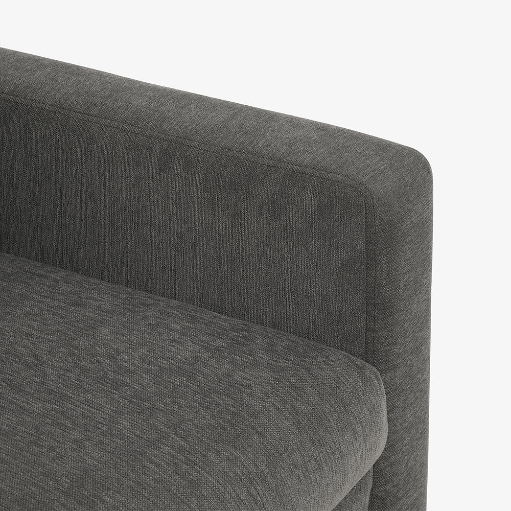 Ease Grey Fabric 1 seater sofa - Image 6