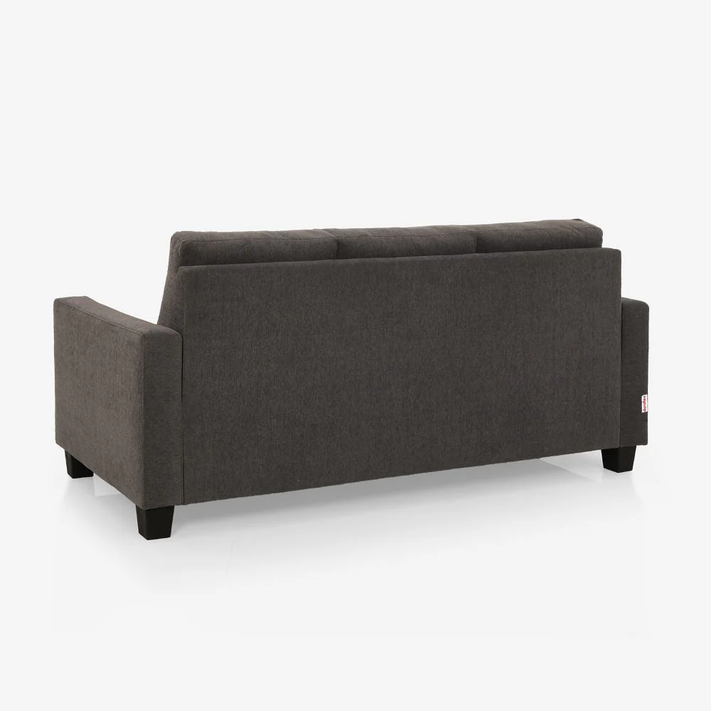 Ease Grey Fabric 3 Seater Sofa - Image 10