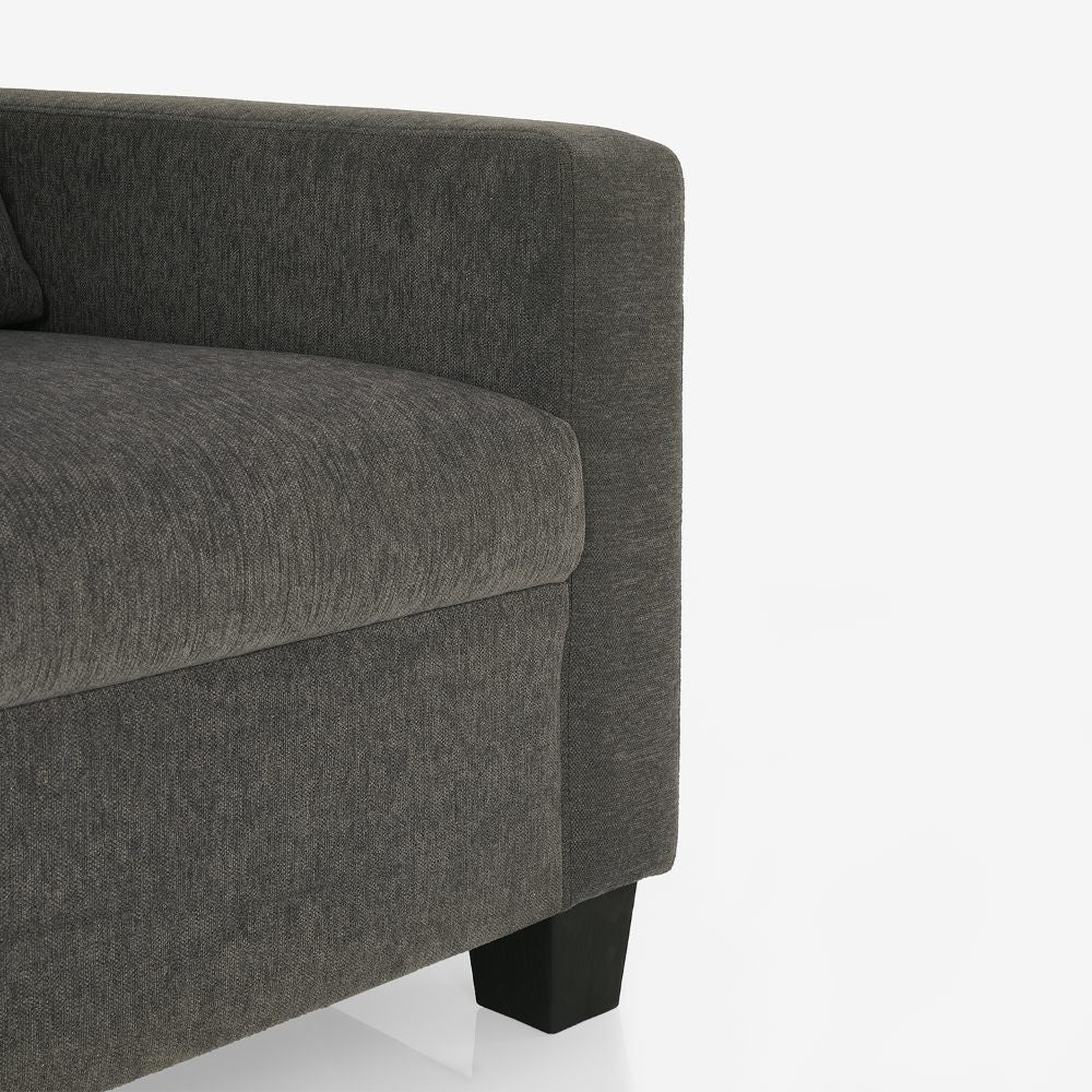 Ease Grey Fabric 3 Seater Sofa - Image 5