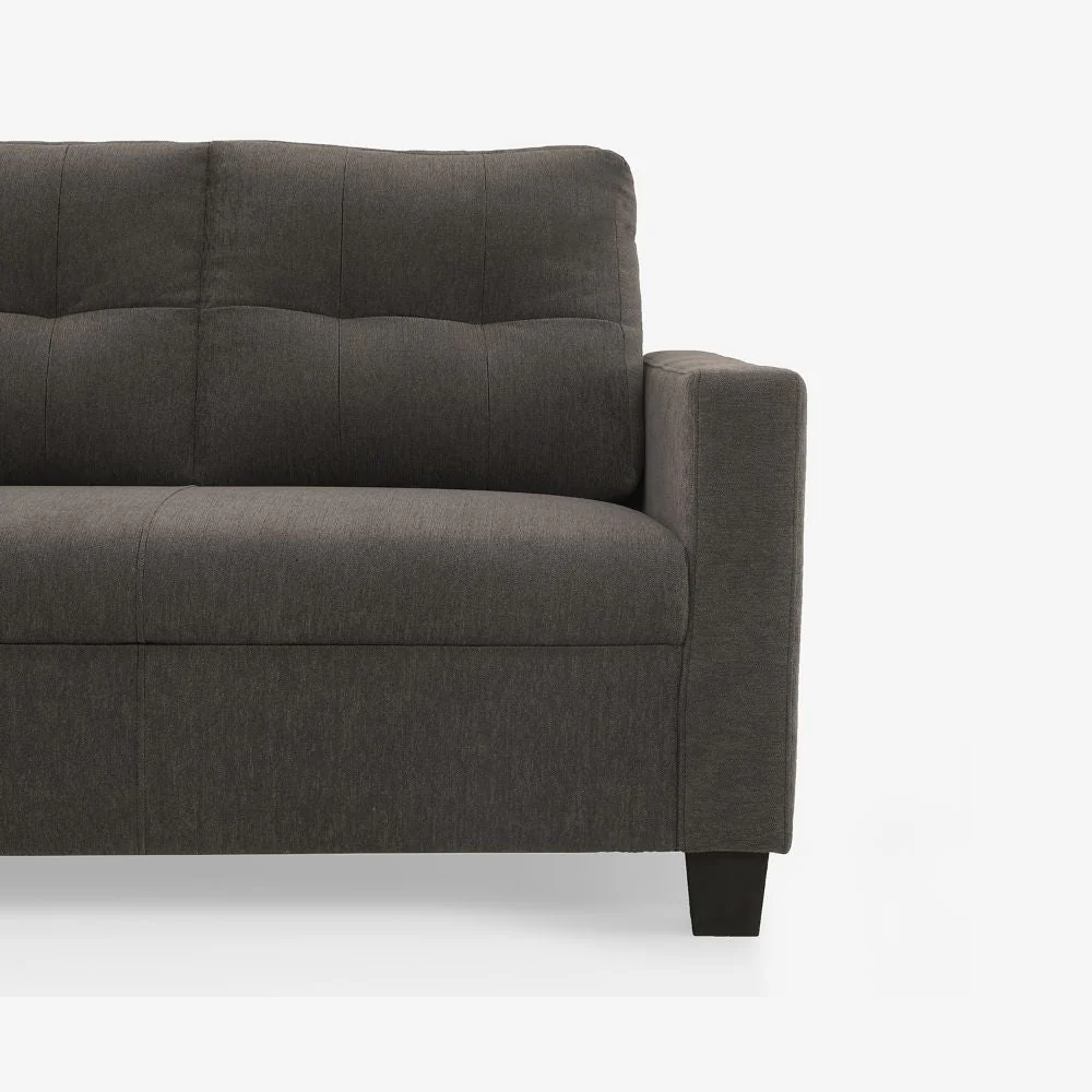 Ease Grey Fabric 3 Seater Sofa - Image 7