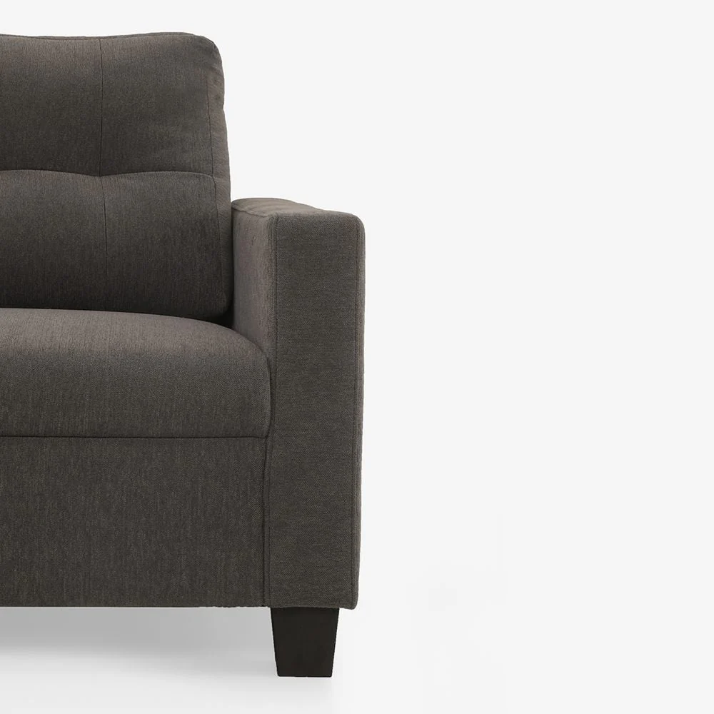 Ease Grey Fabric 3 Seater Sofa - Image 8