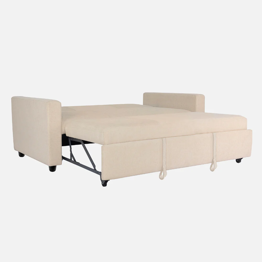 Ease Iconic Beige Fabric Sofa cum Bed - Image 13