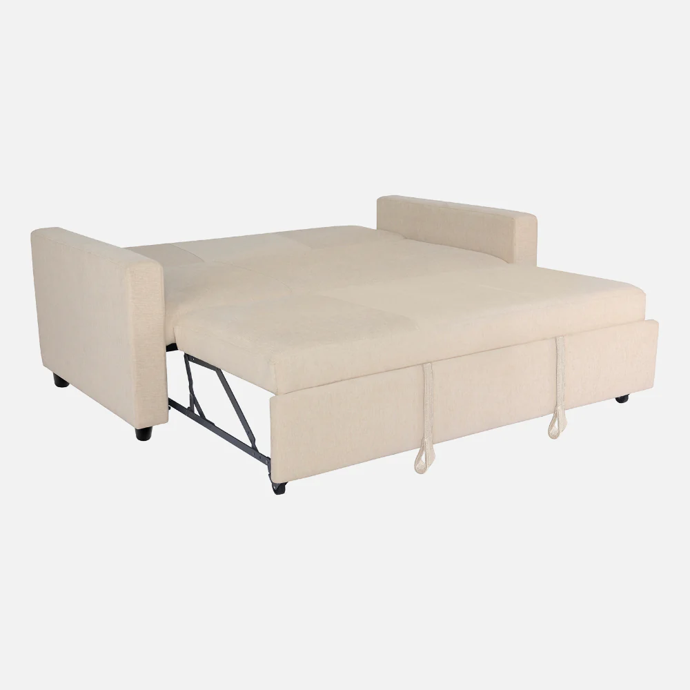 Ease Iconic Beige Fabric Sofa cum Bed - Image 14