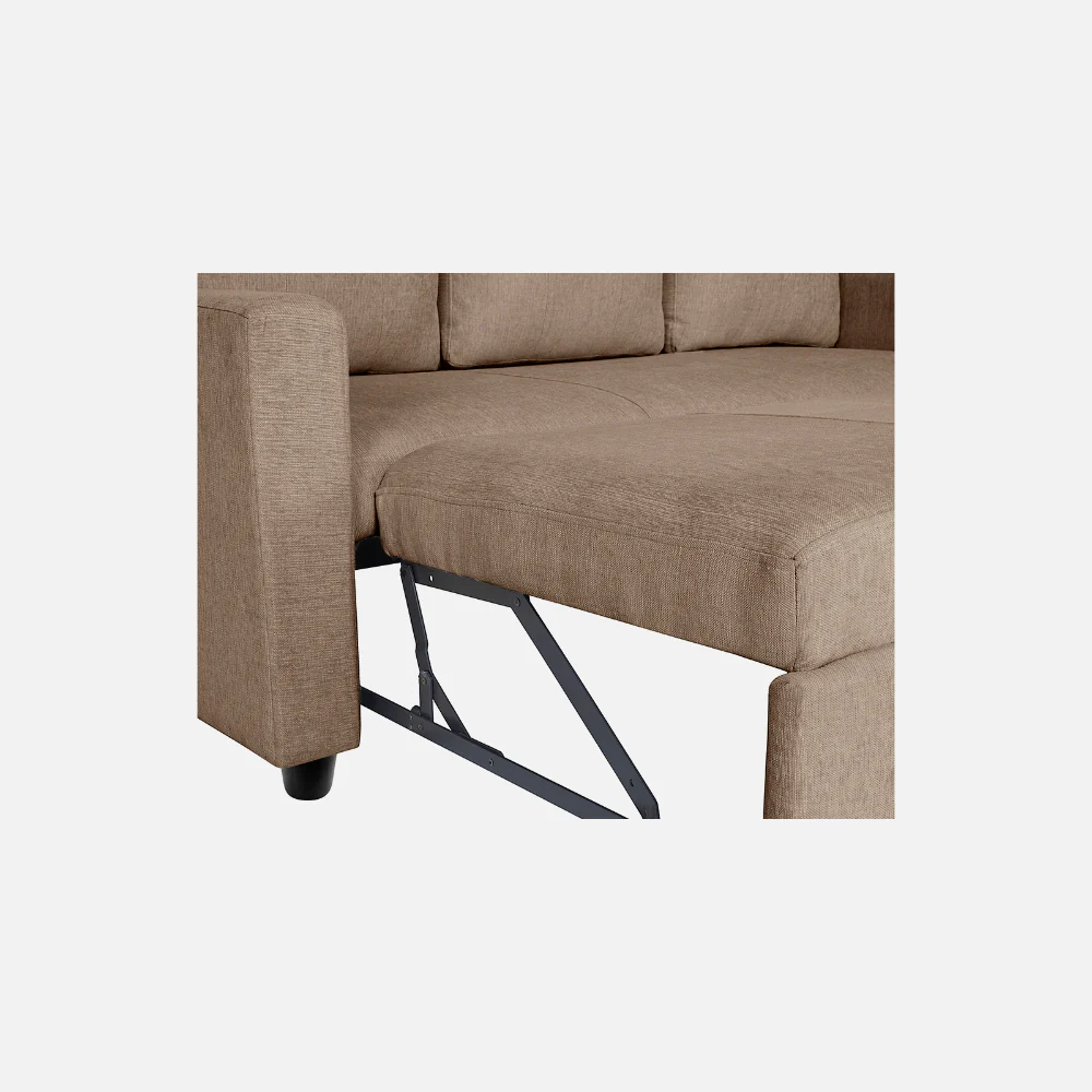 Ease Plaster Brown Fabric Sofa cum Bed - Image 16