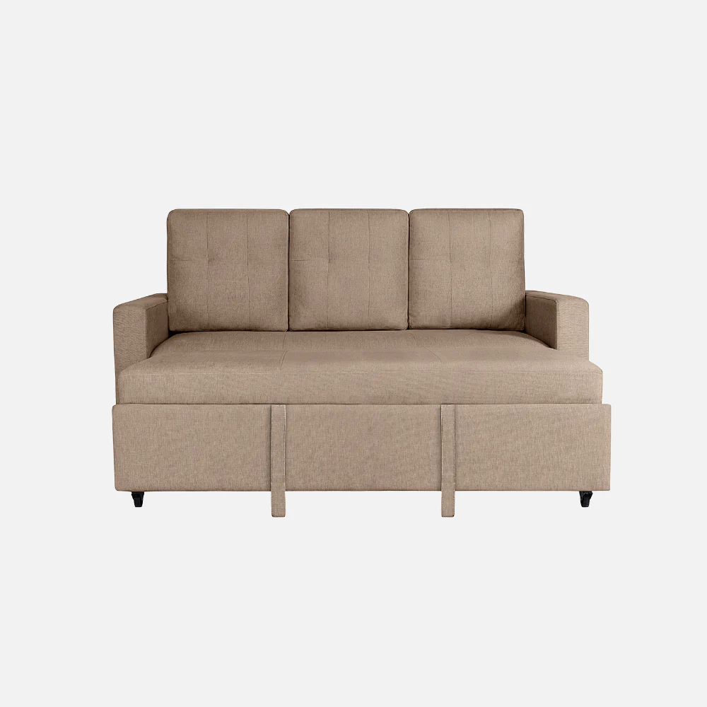 Ease Plaster Brown Fabric Sofa cum Bed - Image 5