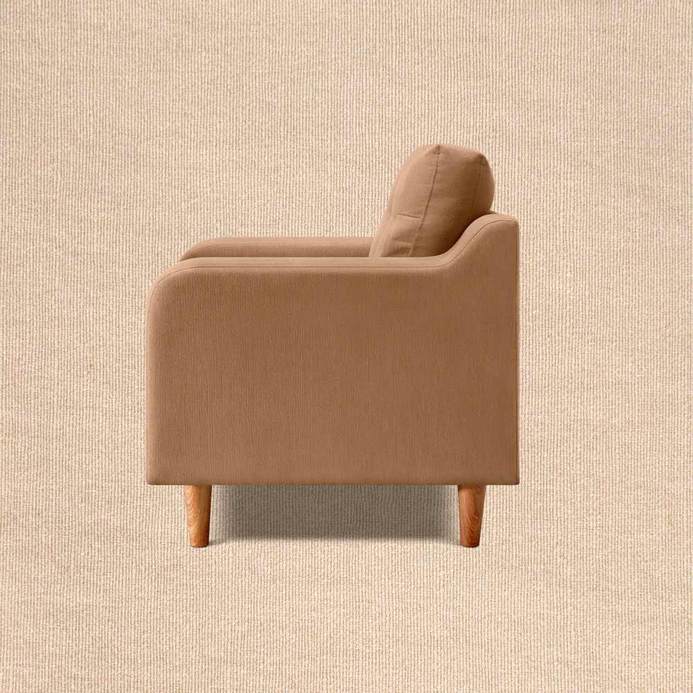 Ease Plus Beige Fabric 1 seater sofa - Image 3