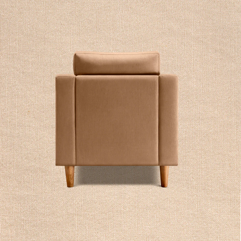 Ease Plus Beige Fabric 1 seater sofa - Image 4