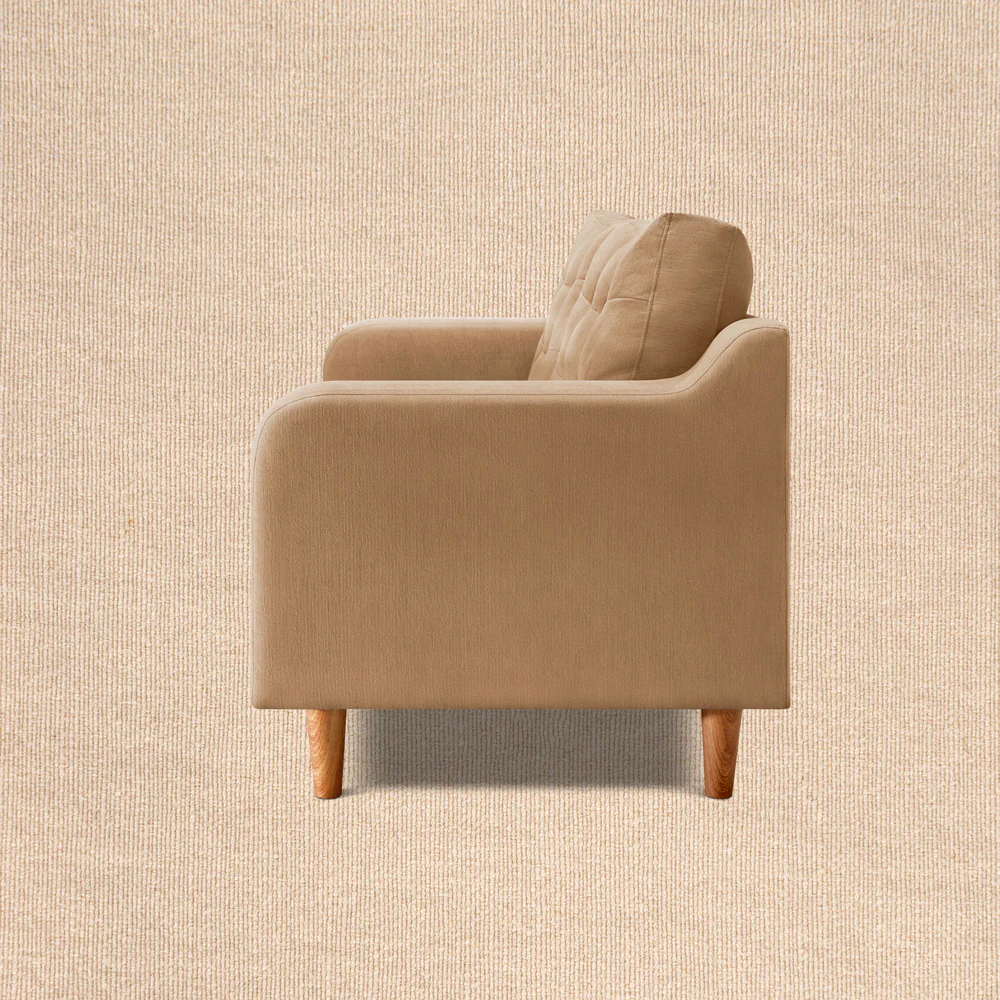 Ease Plus Beige Fabric 3 seater sofa - Image 5