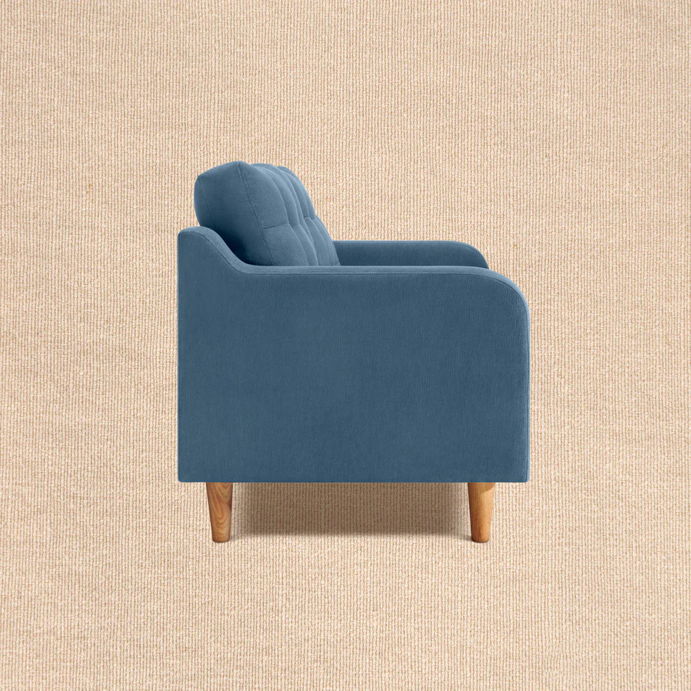 Ease Plus Blue Fabric 2 seater sofa - Image 5