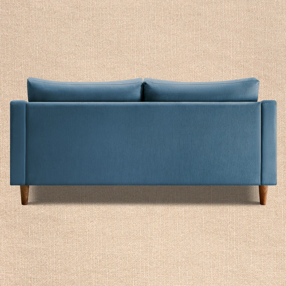 Ease Plus Blue Fabric 3 seater sofa - Image 7