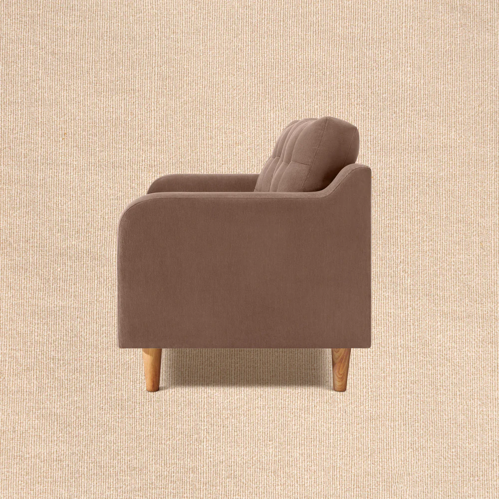 Ease Plus Brown Fabric 2 seater sofa - Image 6