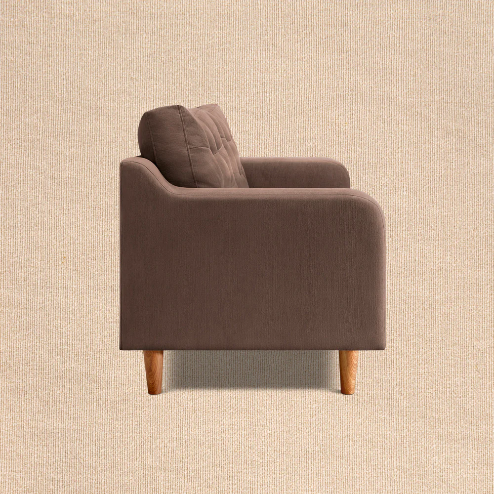 Ease Plus Brown Fabric 3 seater sofa - Image 5
