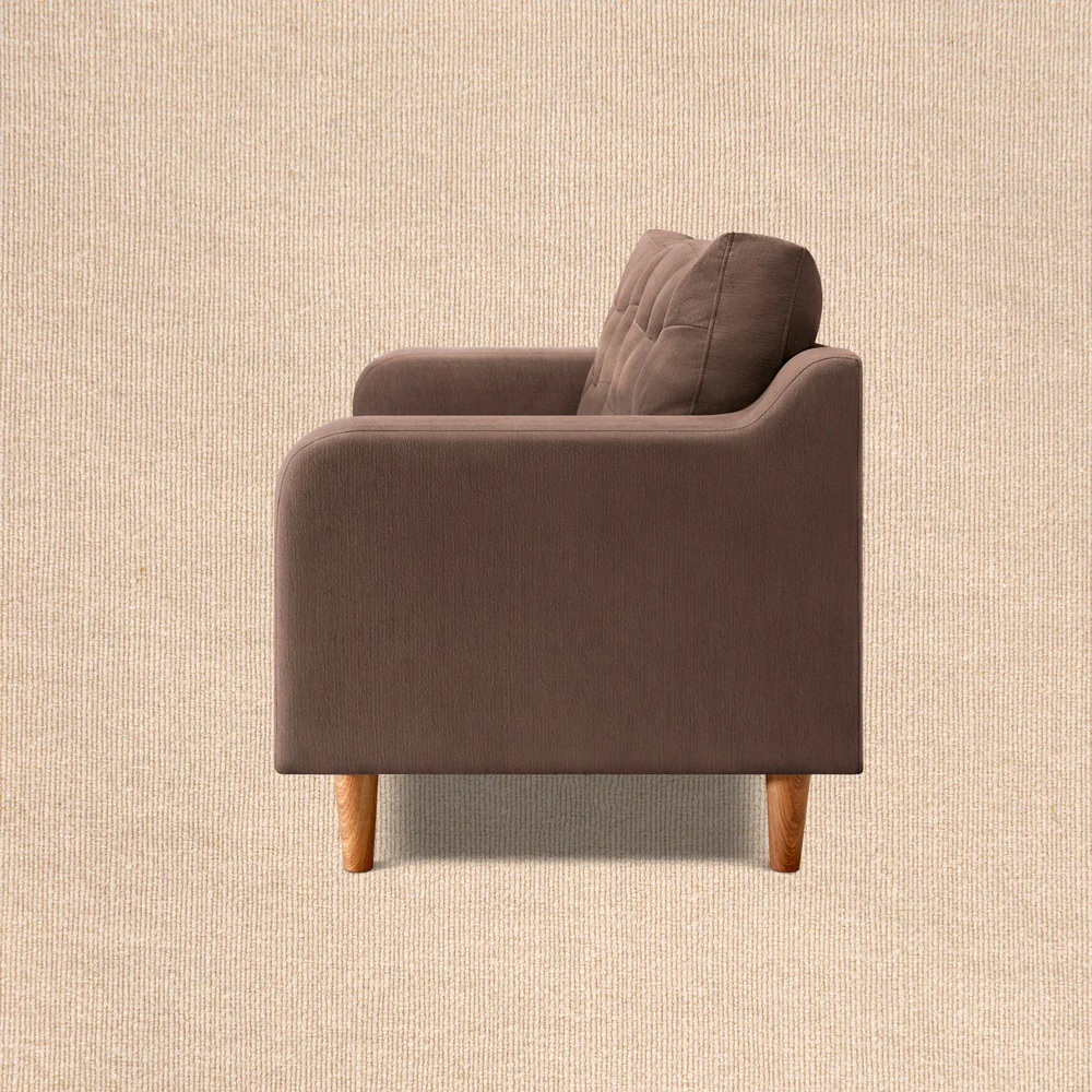 Ease Plus Brown Fabric 3 seater sofa - Image 6