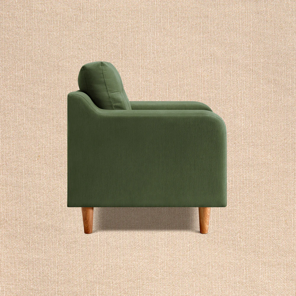Ease Plus Green Fabric 1 seater sofa - Image 5