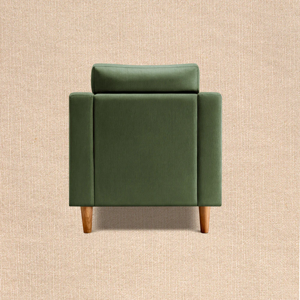 Ease Plus Green Fabric 1 seater sofa - Image 7