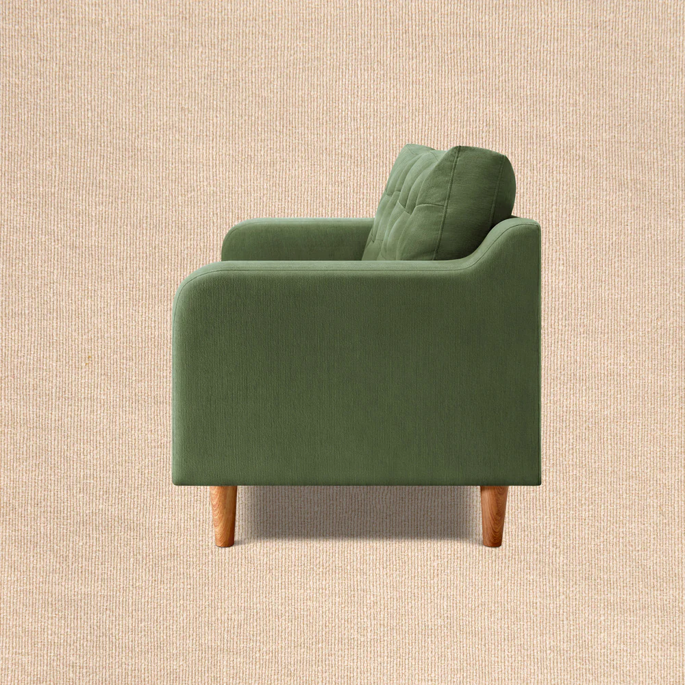 Ease Plus Green Fabric 3 seater sofa - Image 5