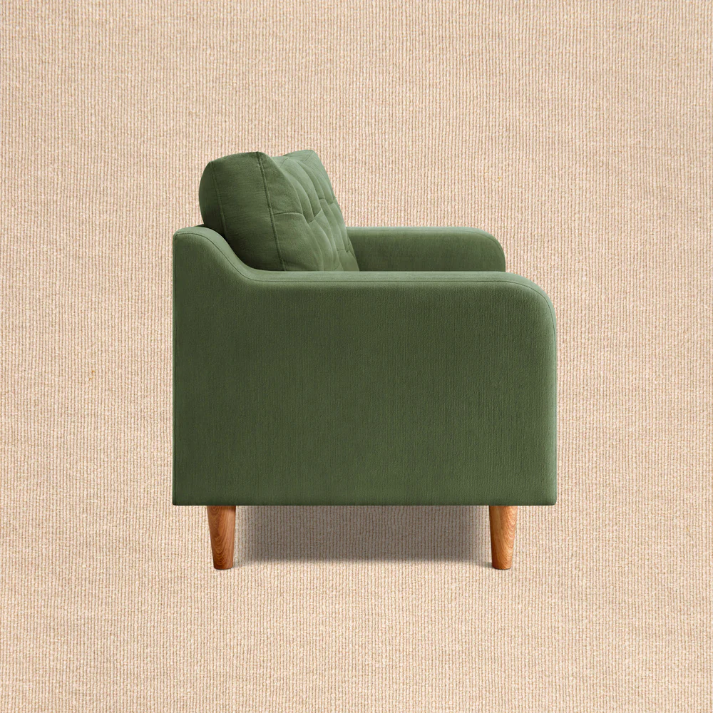 Ease Plus Green Fabric 3 seater sofa - Image 6