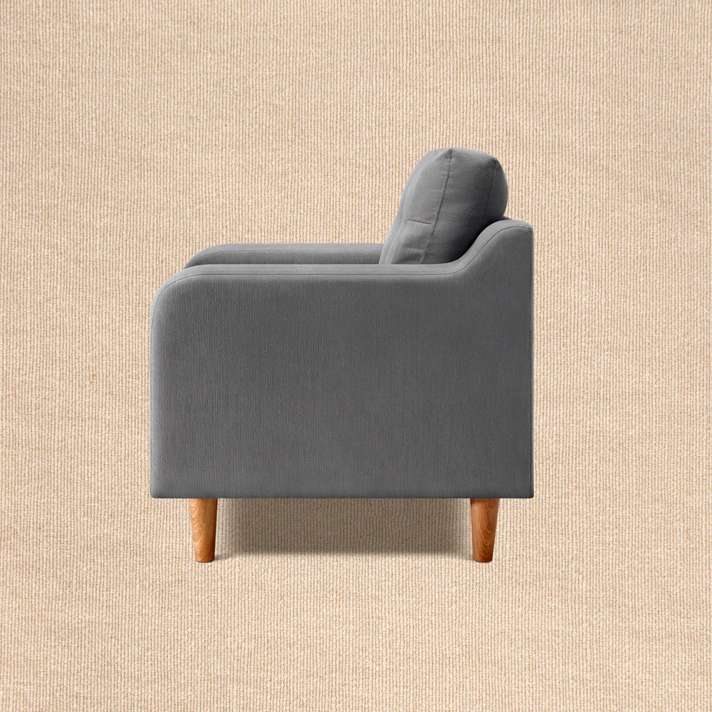 Ease Plus Grey Fabric 1 seater sofa - Image 2